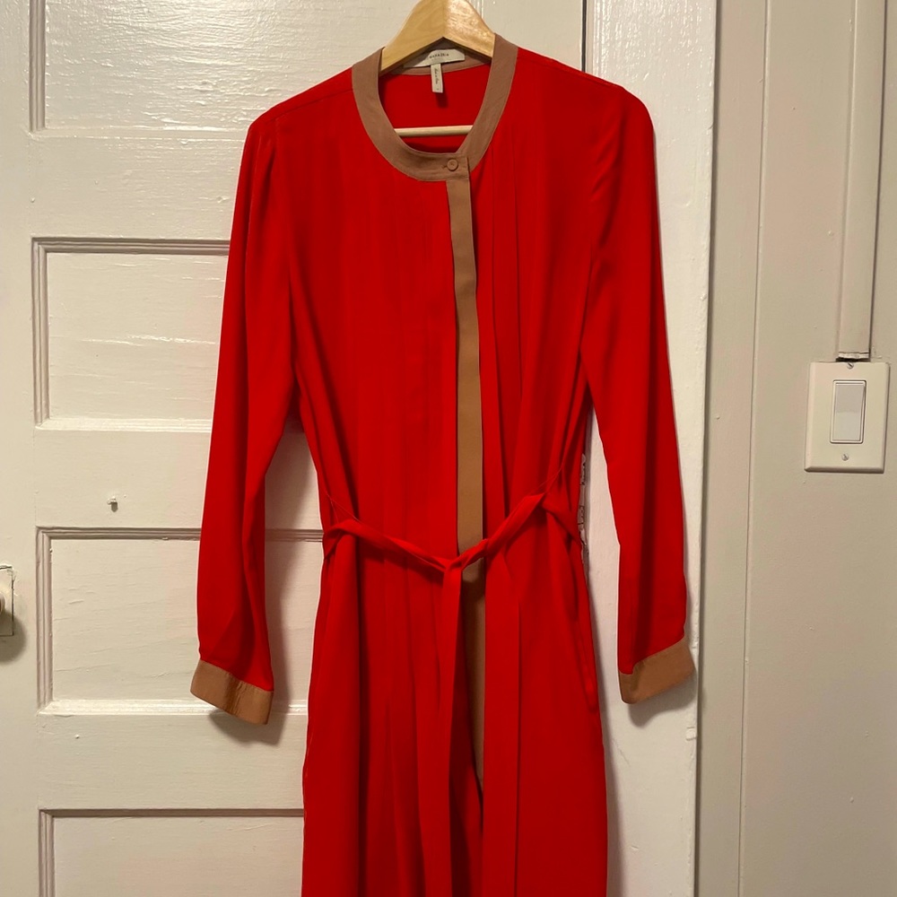 COPY - RESERVED - BCBG Max Azria Runway silk long-sleeve dress